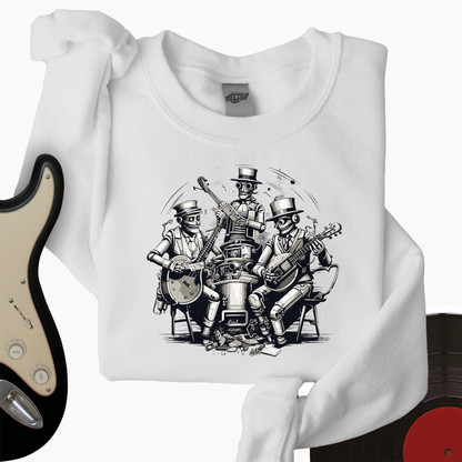 Steampunk Skeleton Band Crewneck