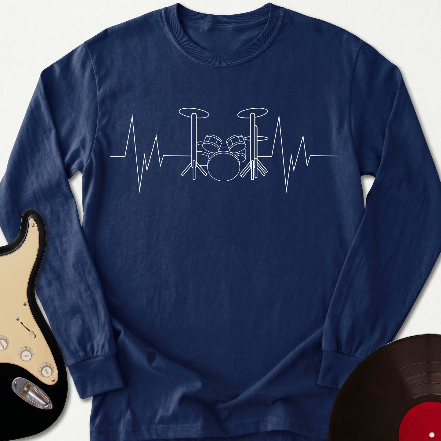 Drummer Heartbeat Long Sleeve