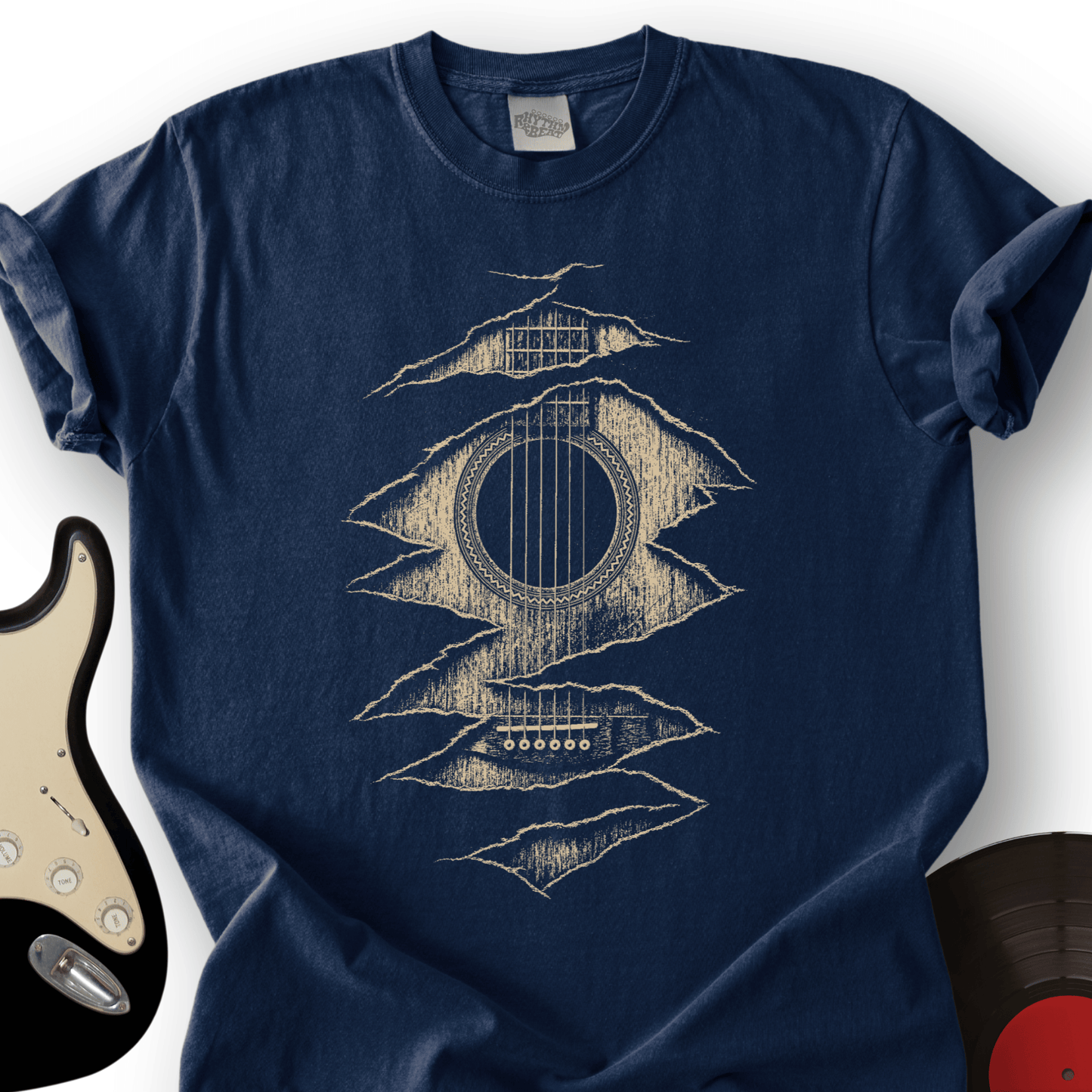 Ripped Guitar T-Shirt