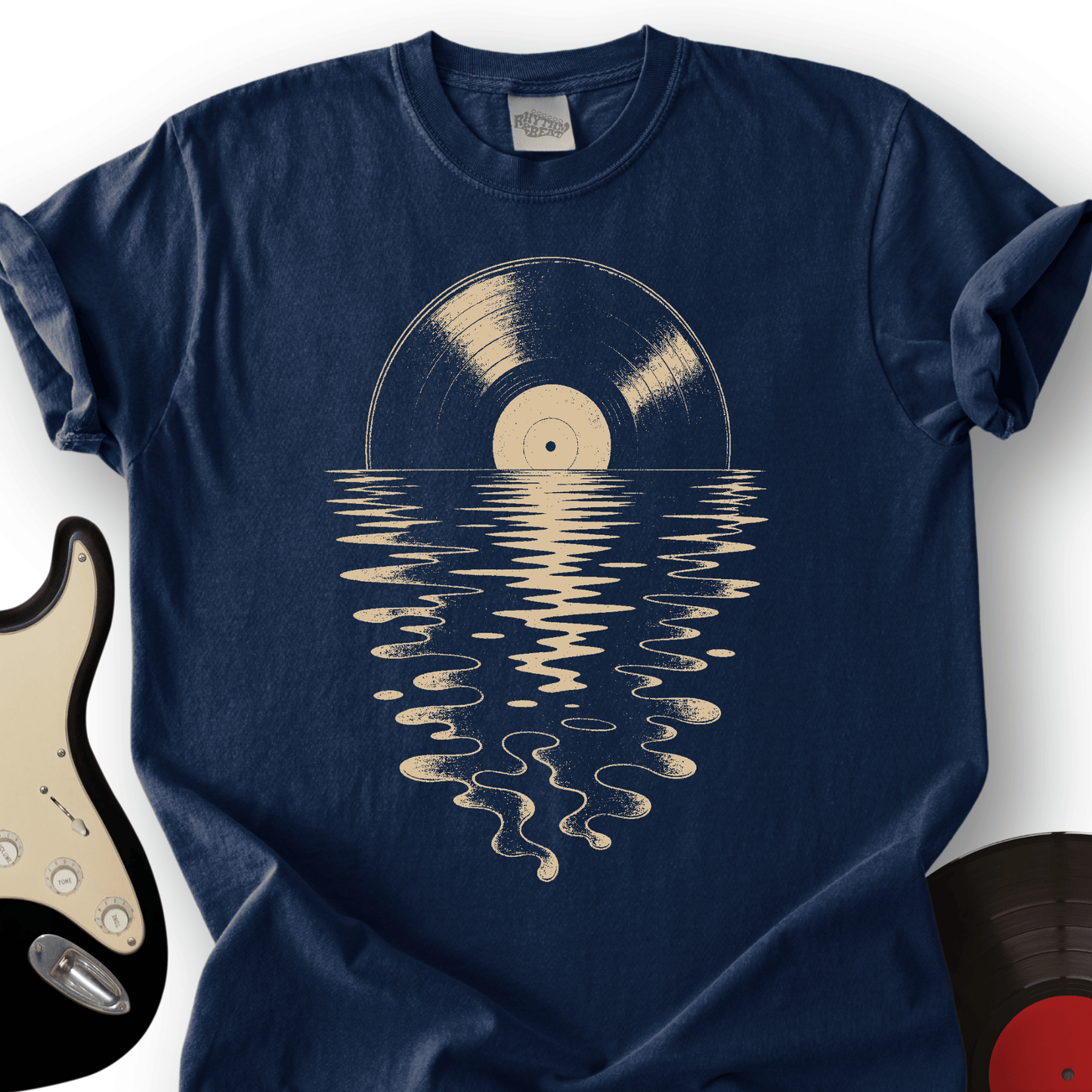 Vinyl Sunset Reflection T-Shirt