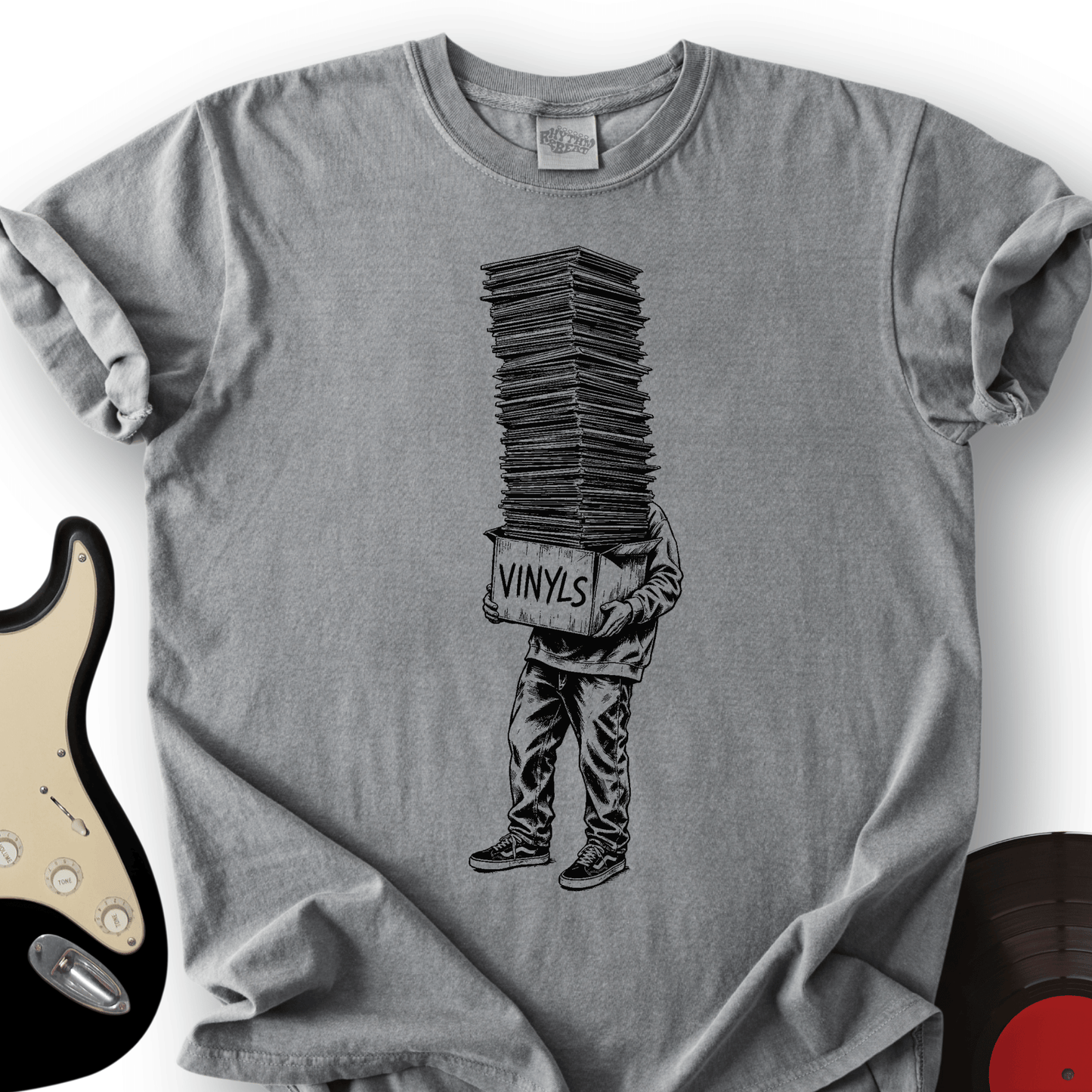 Vinyls Box Stack T-Shirt