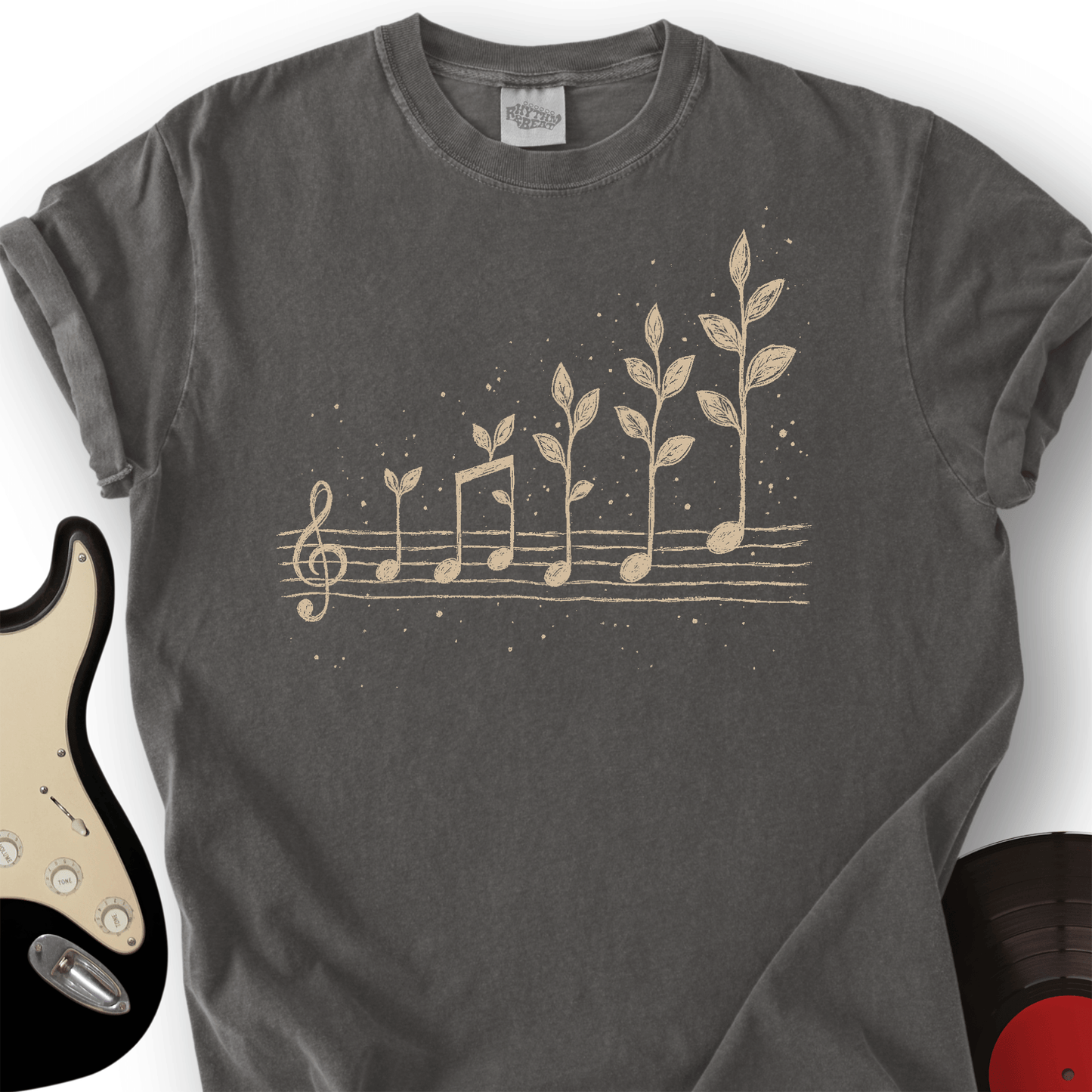 Music Notes Leaves T-Shirt