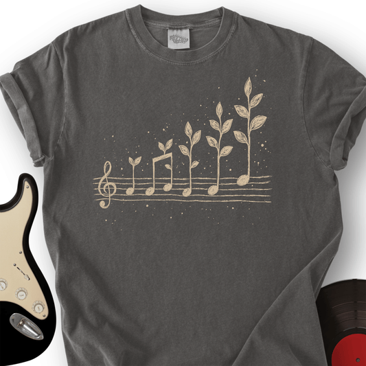 Music Notes Leaves T-Shirt