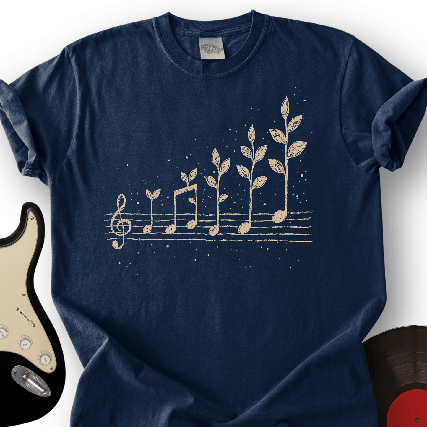 Music Notes Leaves T-Shirt