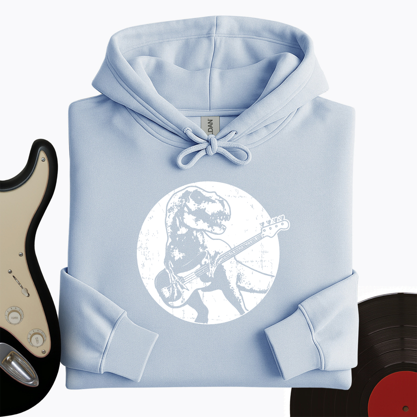 Dinos Playing Guitar Hoodie