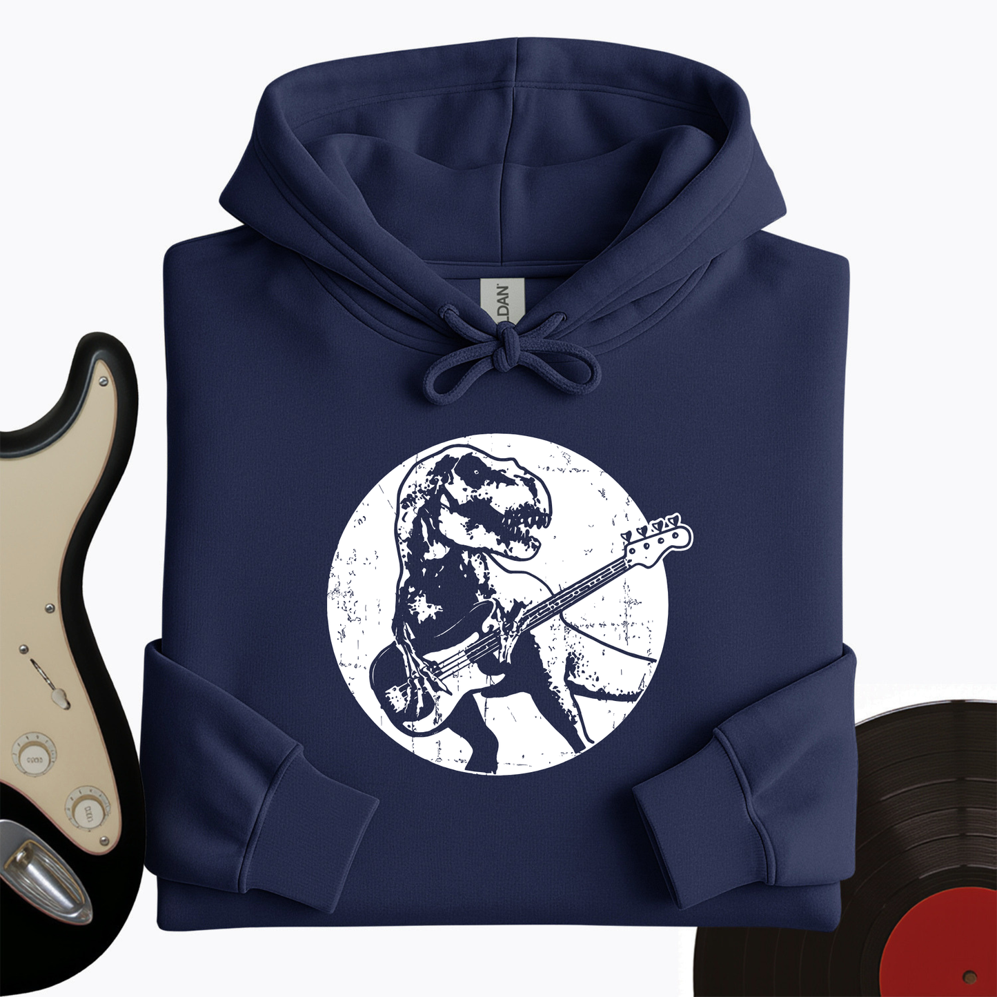 Dinos Playing Guitar Hoodie
