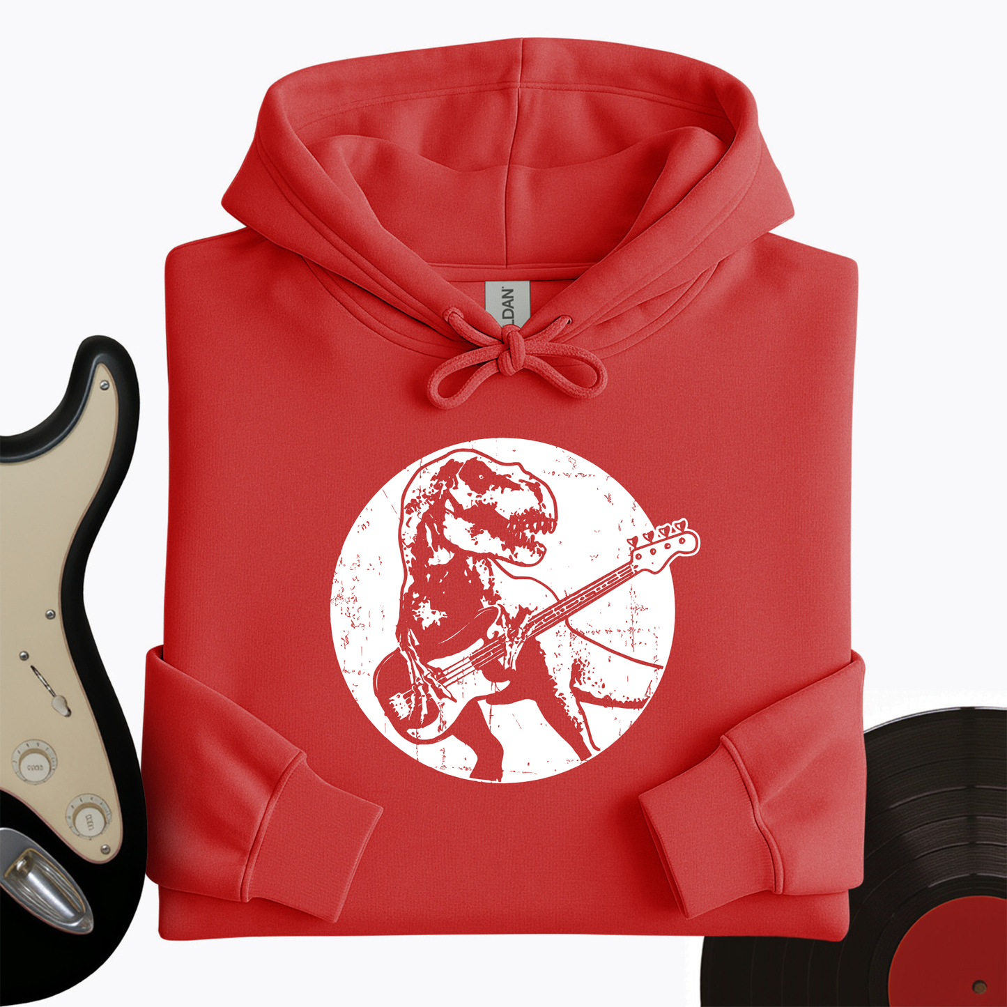 Dinos Playing Guitar Hoodie