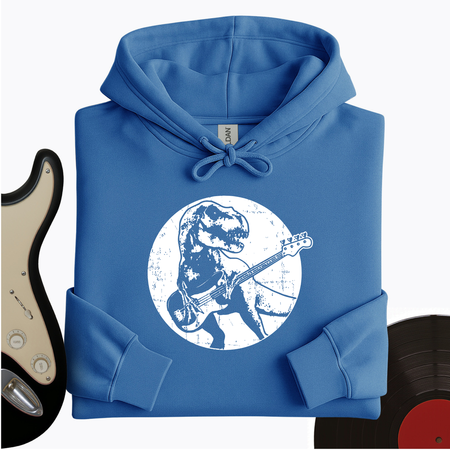 Dinos Playing Guitar Hoodie