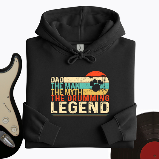 Drummer Legend Dad  Hoodie