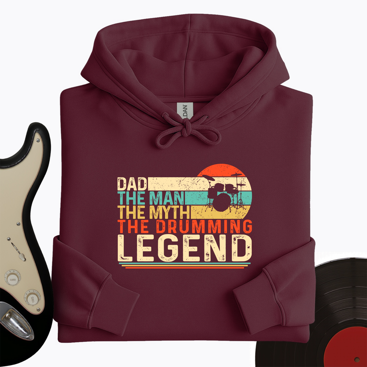 Drummer Legend Dad  Hoodie