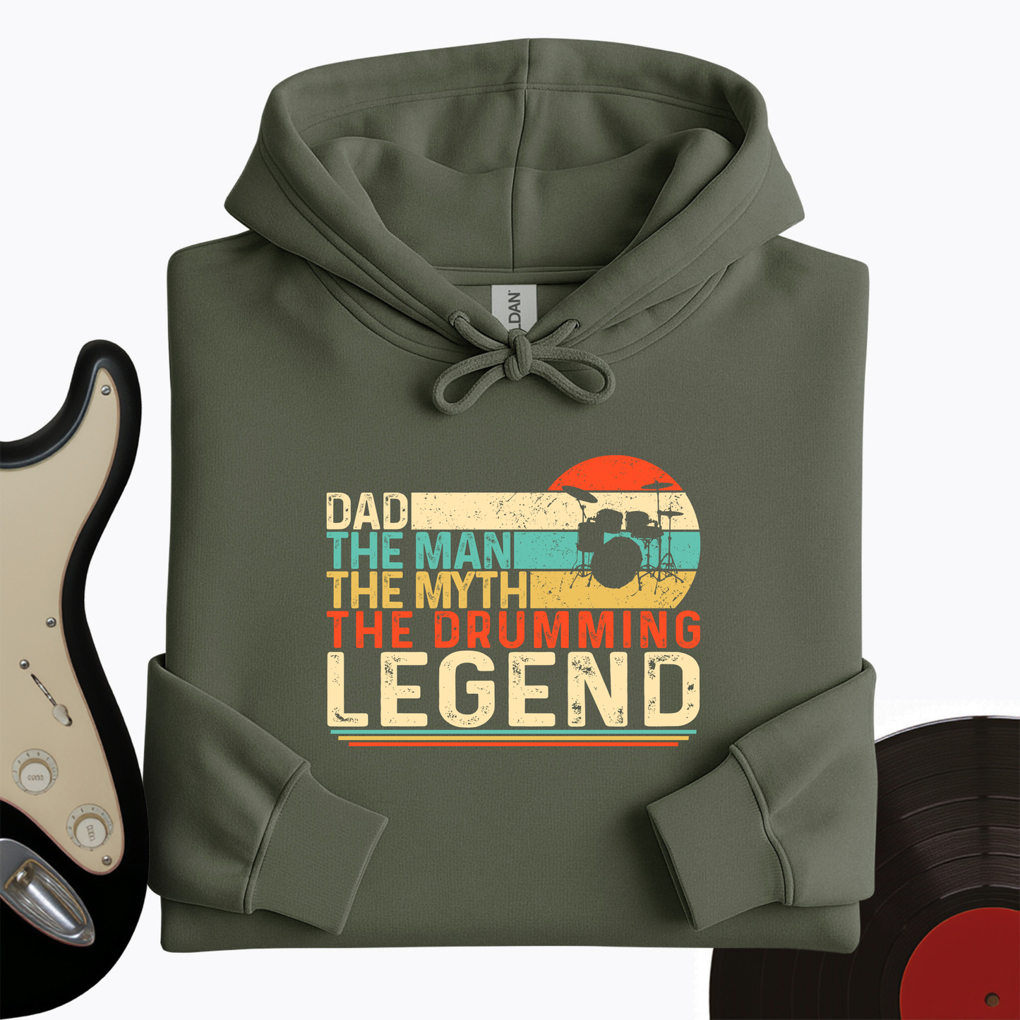 Drummer Legend Dad  Hoodie