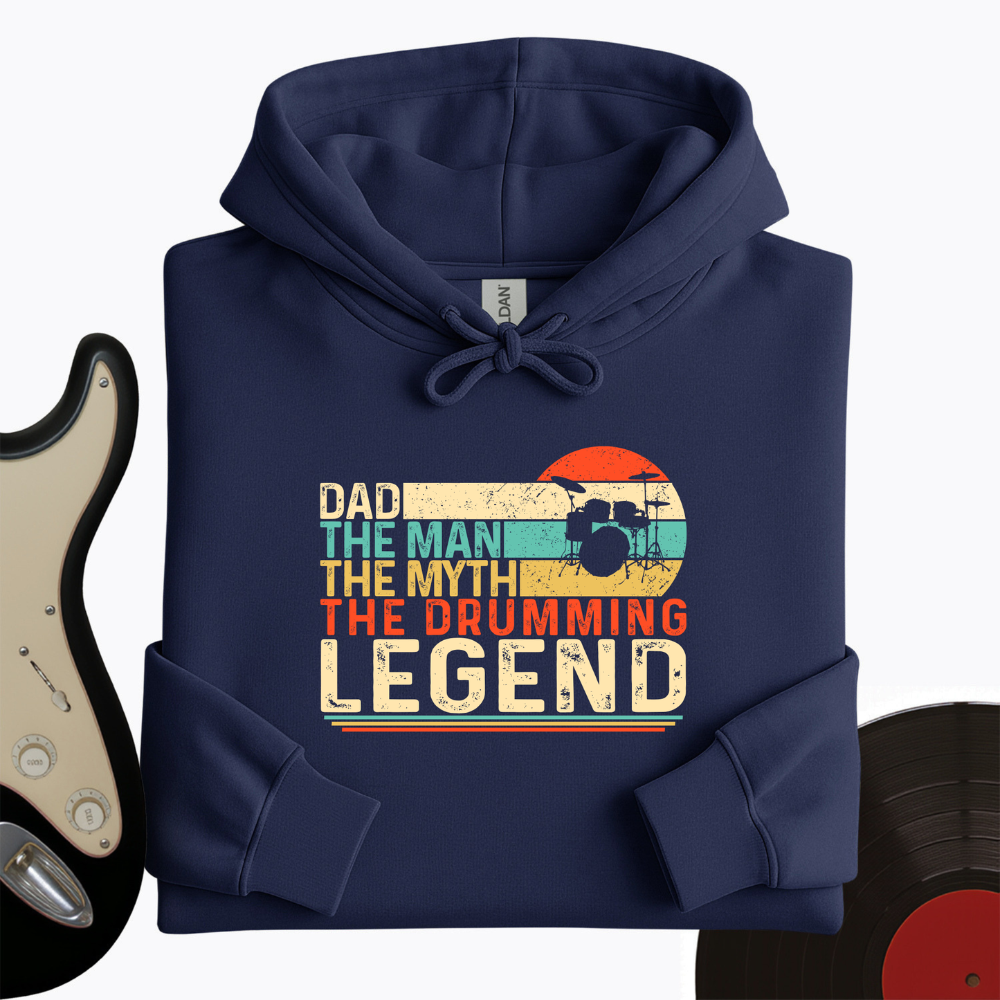 Drummer Legend Dad  Hoodie