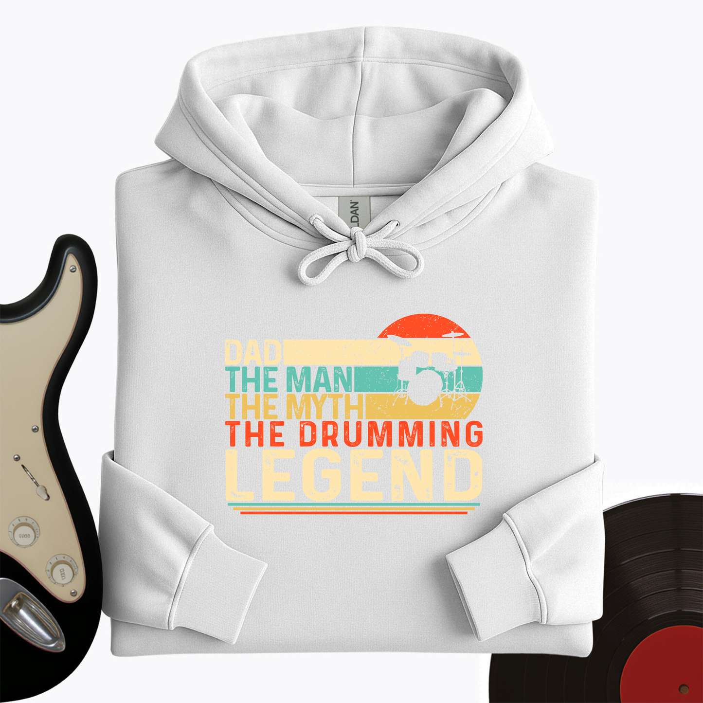 Drummer Legend Dad  Hoodie