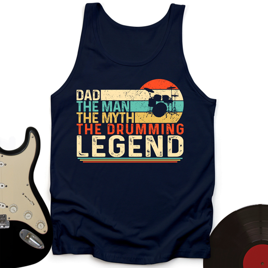 Drummer Legend Dad Tank Top