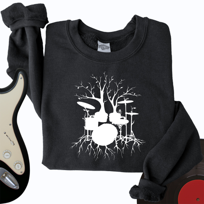 Drumming Roots Crewneck