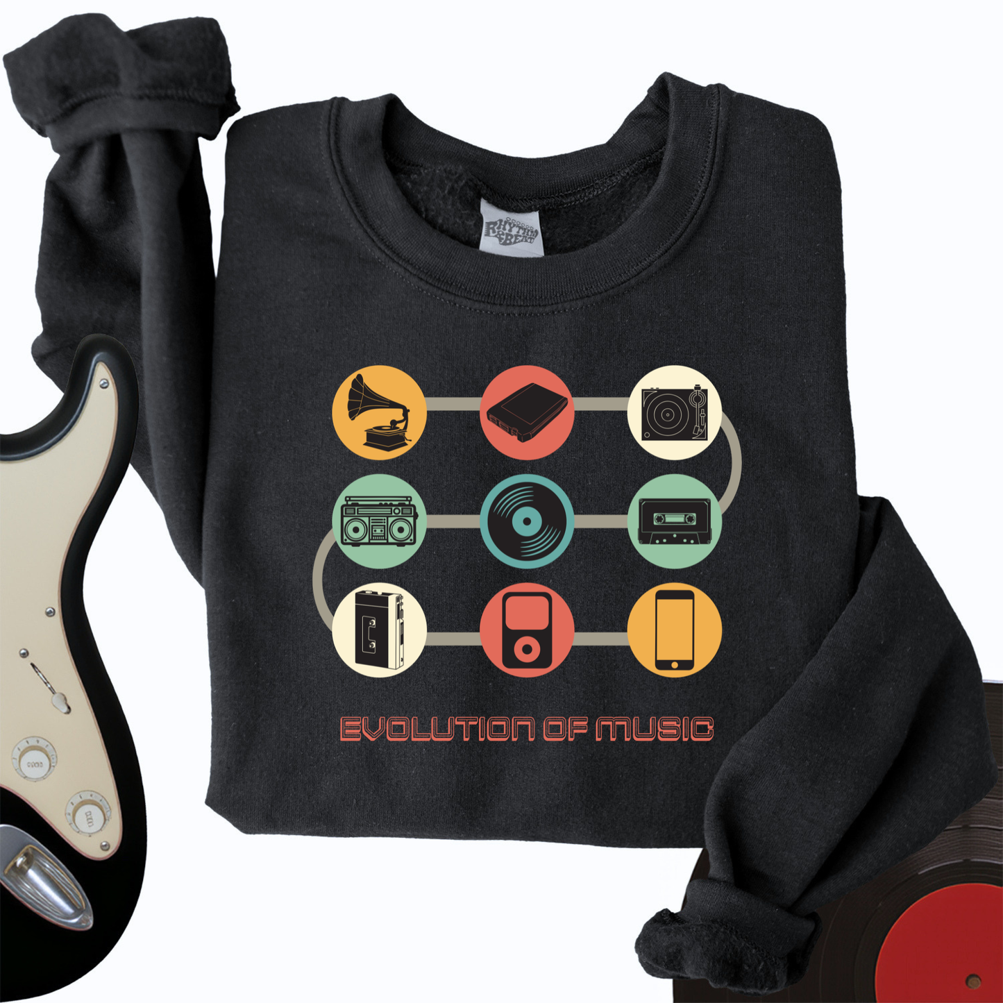 Evolution of Music Crewneck