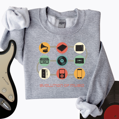 Evolution of Music Crewneck
