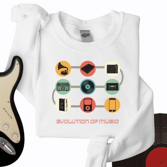 Evolution of Music Crewneck