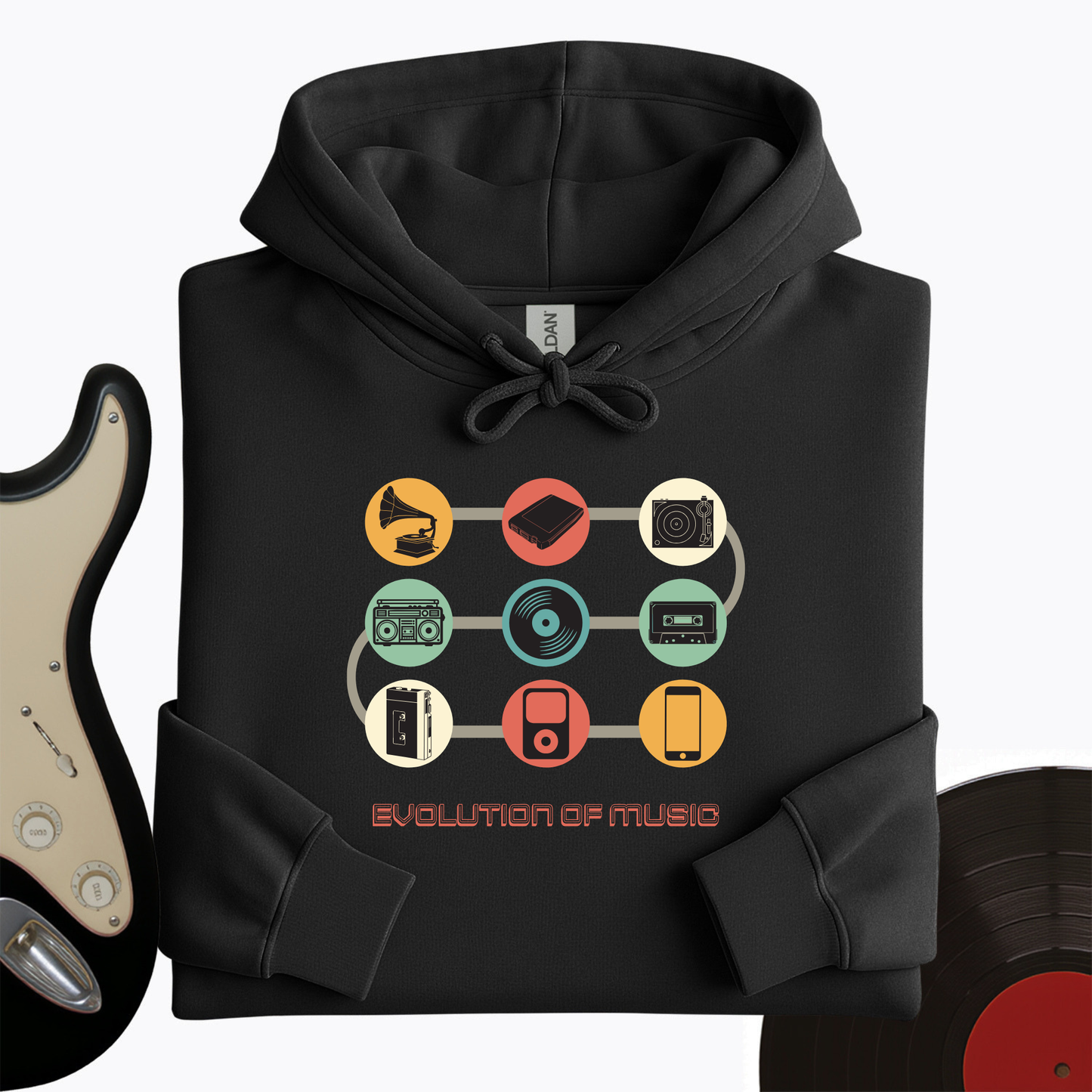 Evolution of Music Hoodie