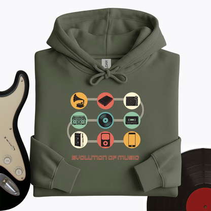 Evolution of Music Hoodie