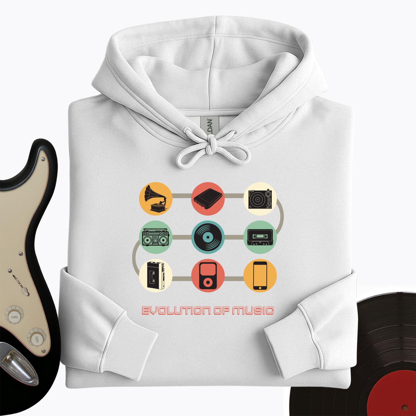 Evolution of Music Hoodie