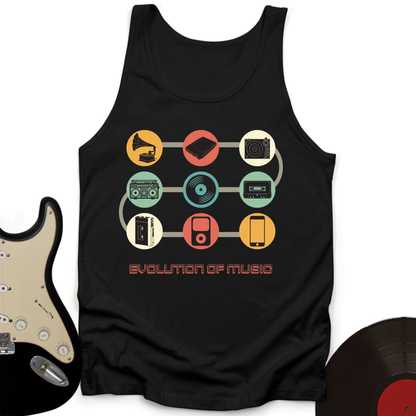 Evolution of Music Tank Top
