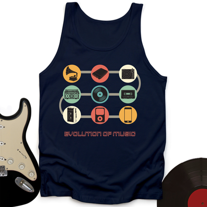 Evolution of Music Tank Top