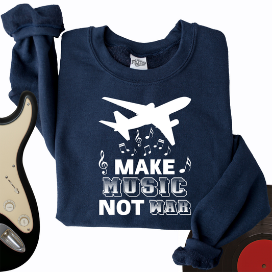 Falling Music Notes Crewneck