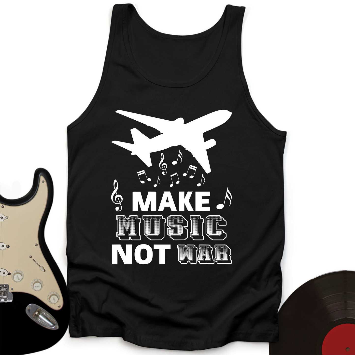 Falling Music Notes Tank Top