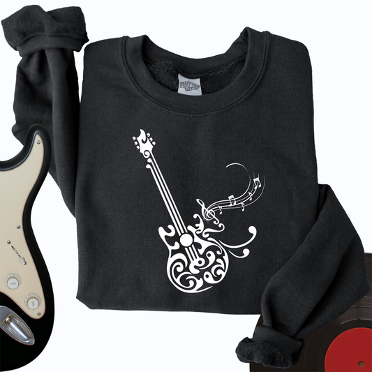 Floral Guitar Crewneck