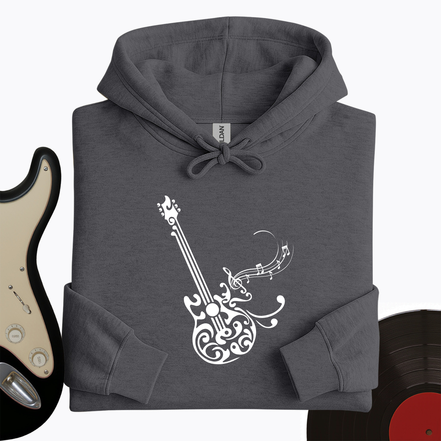 Floral Guitar Hoodie