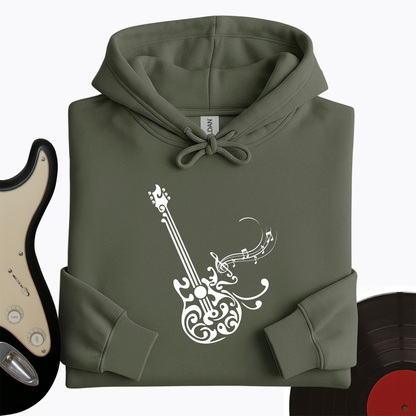 Floral Guitar Hoodie