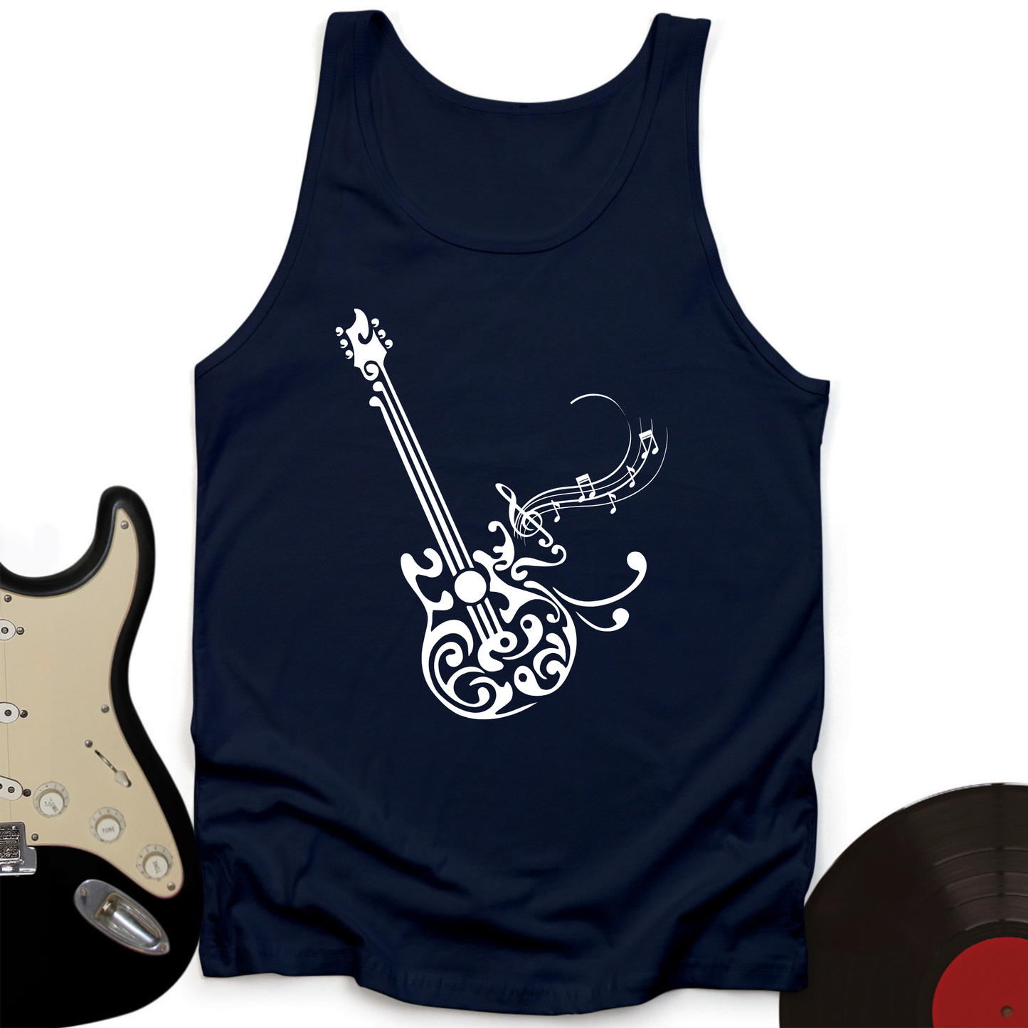 Floral Guitar Tank Top