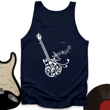 Floral Guitar Tank Top