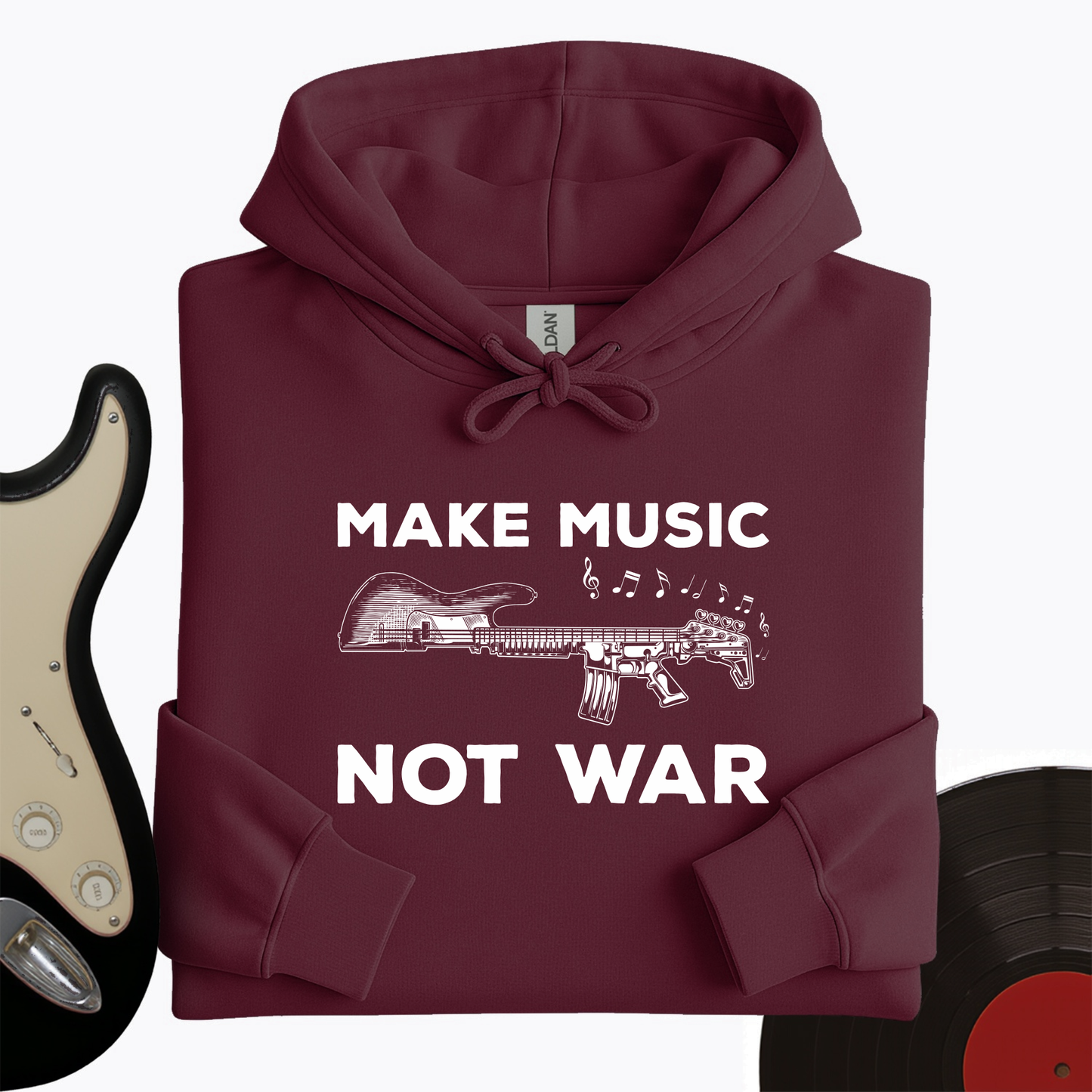Make Music Guitar Hoodie