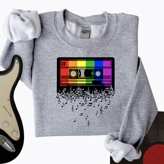 Melting Cassette Tape Crewneck