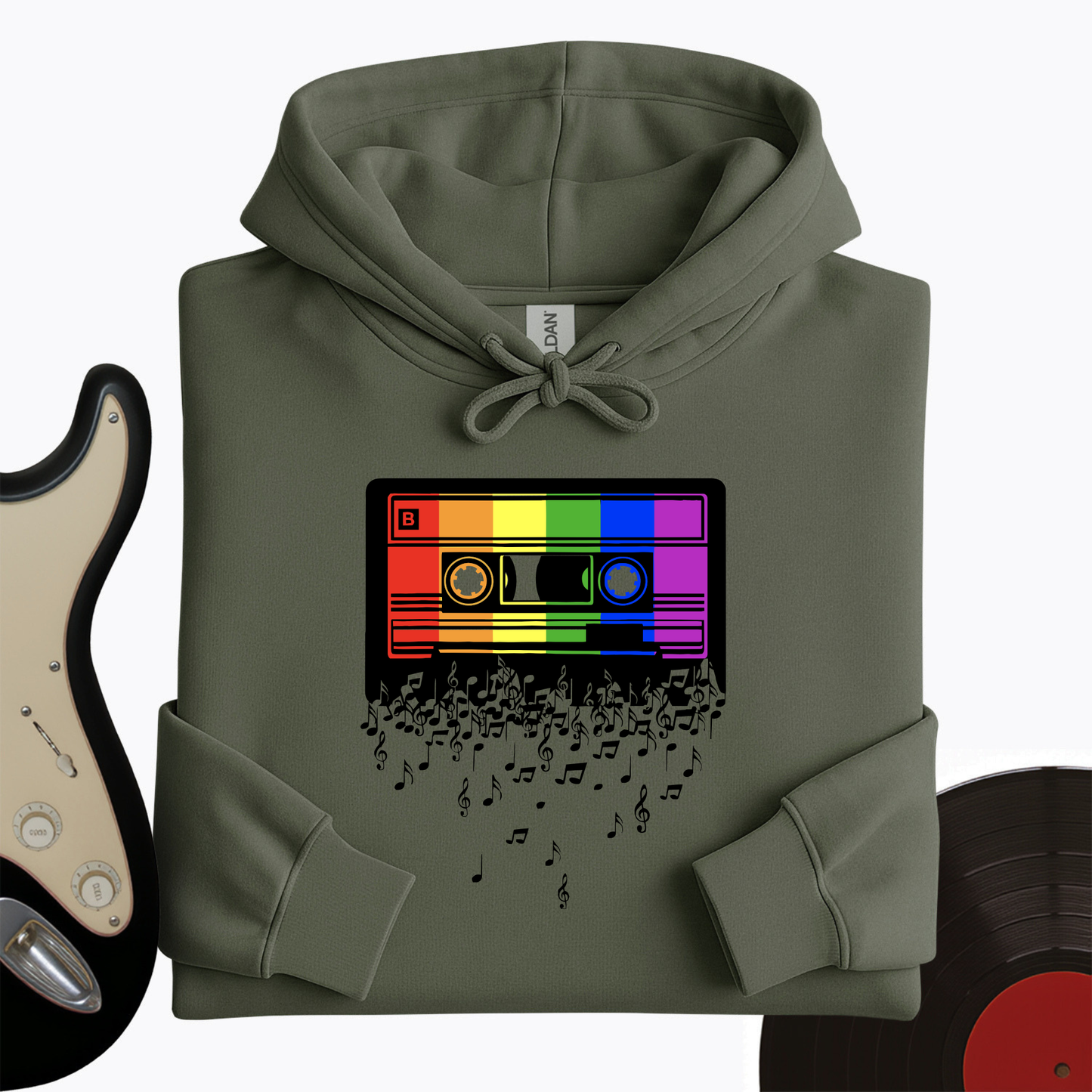 Melting Cassette Tape Hoodie