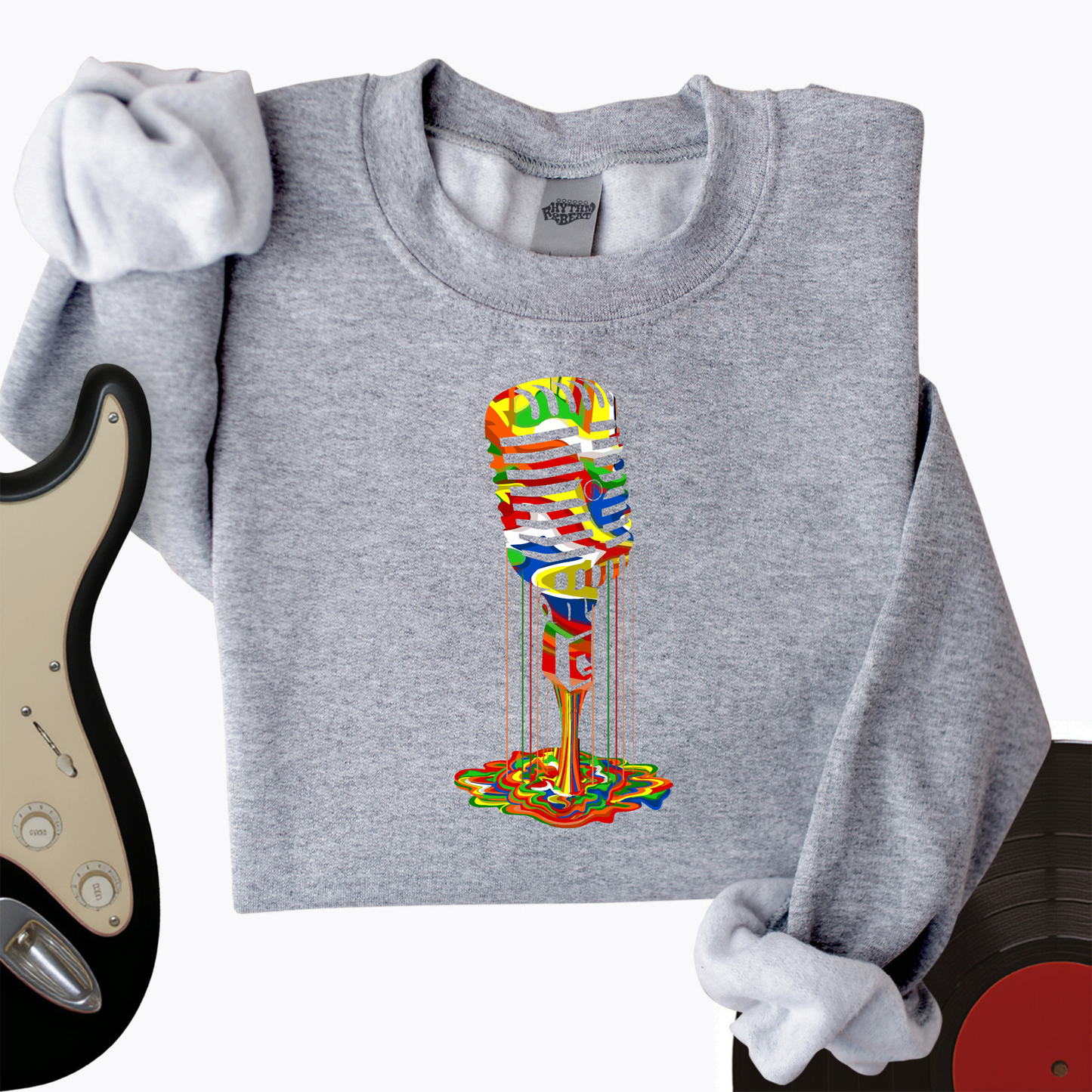 Melting Microphone Crewneck