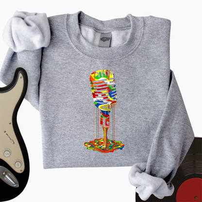 Melting Microphone Crewneck