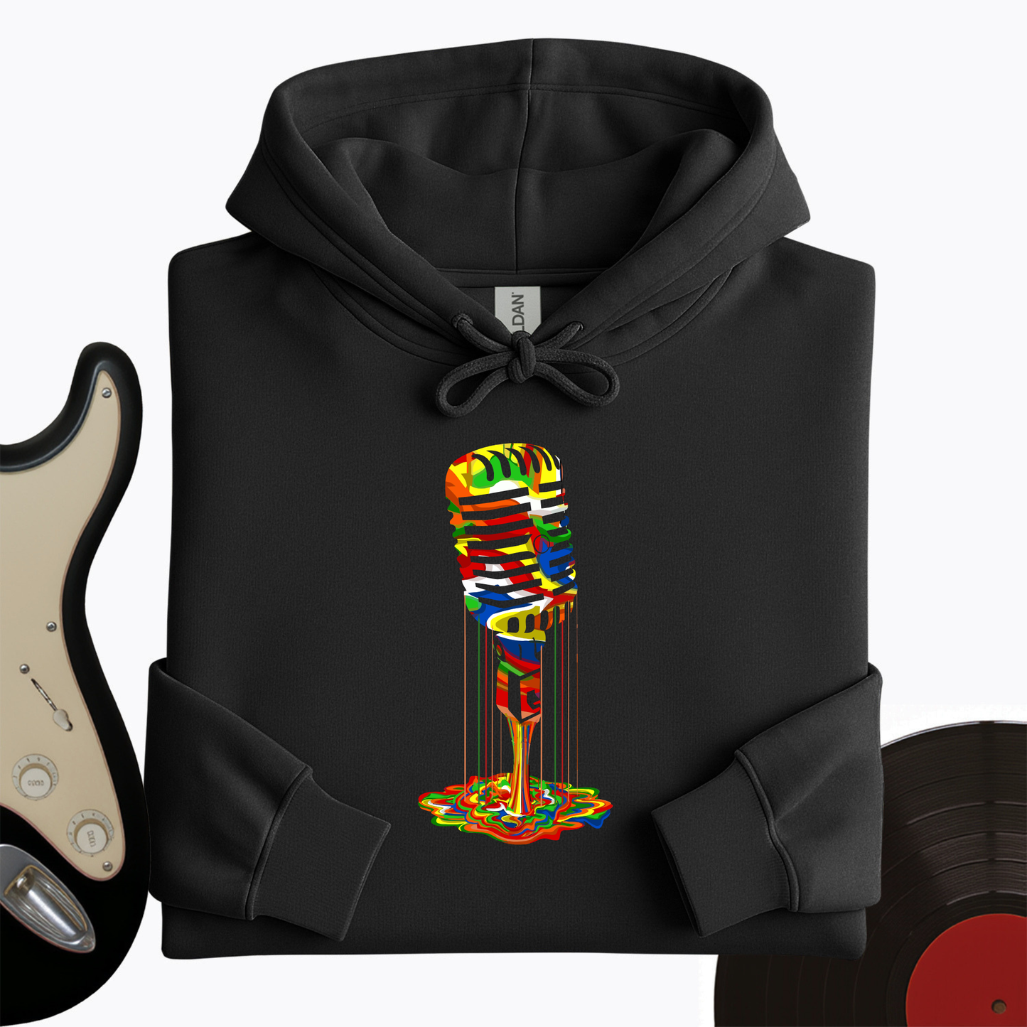 Melting Microphone Hoodie