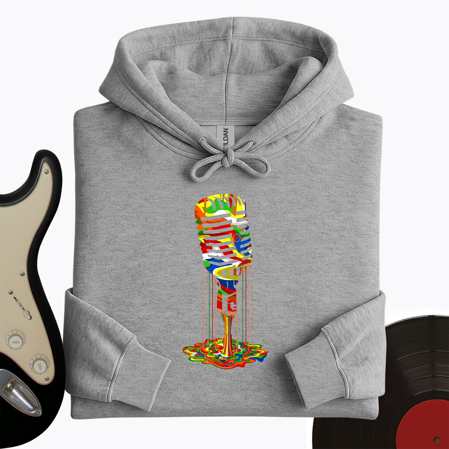 Melting Microphone Hoodie