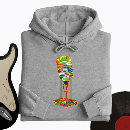 Melting Microphone Hoodie