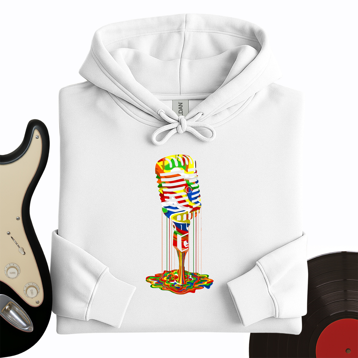 Melting Microphone Hoodie