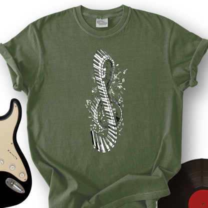 Piano Treble Clef T-Shirt