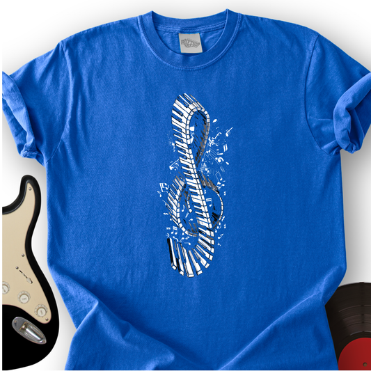 Piano Treble Clef T-Shirt