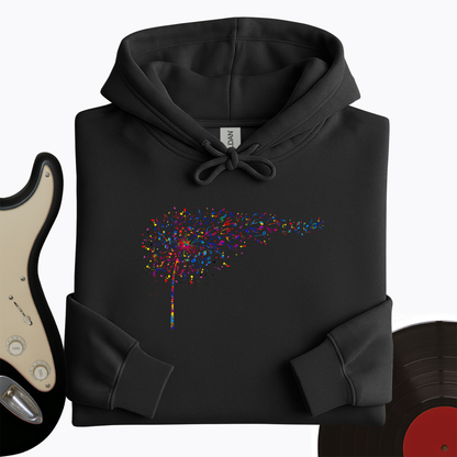 Rainbow Music Dandelion Hoodie