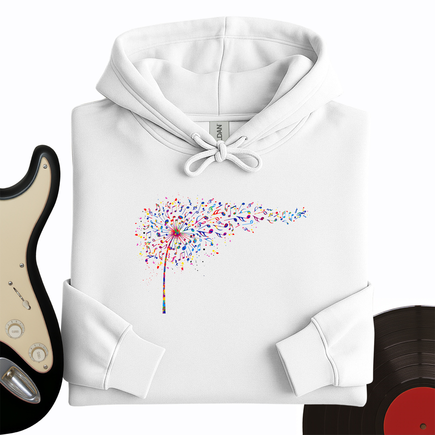 Rainbow Music Dandelion Hoodie