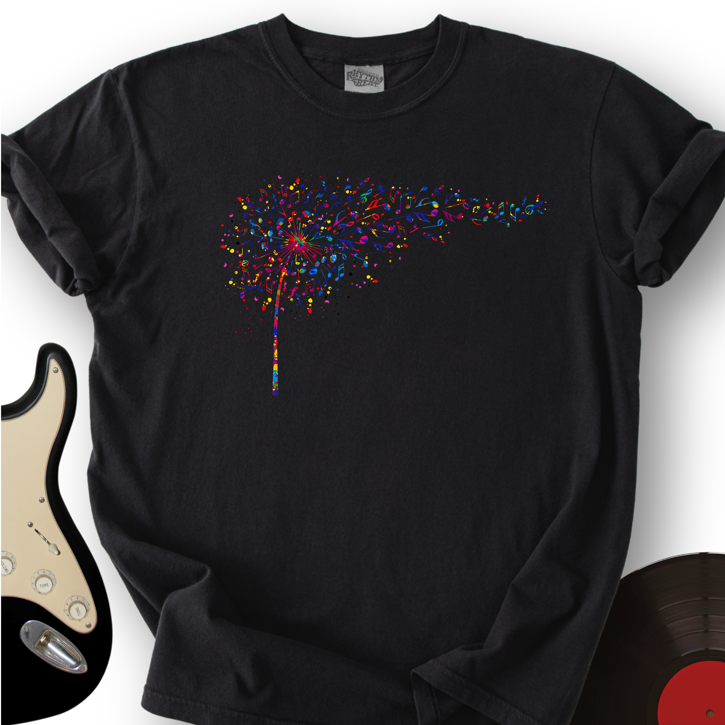Rainbow Music Dandelion T-Shirt