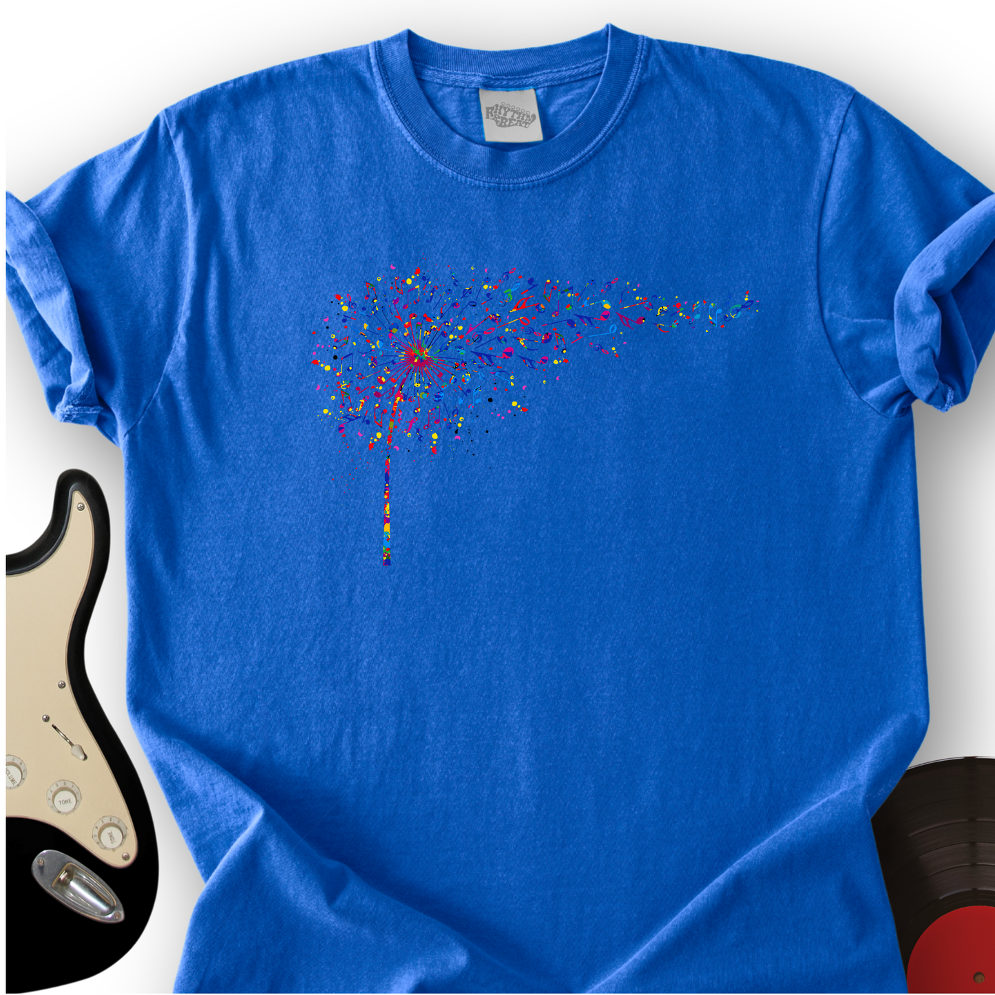 Rainbow Music Dandelion T-Shirt