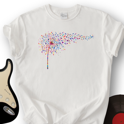 Rainbow Music Dandelion T-Shirt